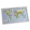 Gürbüz Dünya Haritası Kabartma Siyasi 35X50
