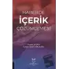 Haberde İçerik Çözümlemesi