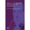 Hegel’s Lectures On The History Of Philosophy