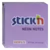 Hopax Stickn Yapışkanlı Not Kağıdı 76X76 Neon Mor 100 Yp He21210 - 12li Paket