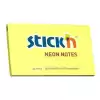 Hopax Stıckn Yapışkanlı Not Kağıdı Neon Sarı 76X127 Mm 100 Yp He21135 - 12li Paket