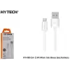 Hytech Hy-X89 2M 2.4A Micro Usb Beyaz Şarj Kablosu