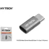 Hytech Hy-Xo30 Gümüş Metal Gövde Microusb 5Pin F To Type C M Çevirici