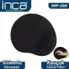 Inca Imps-008 Sılıcone Siyah Mouse Pad (Kaymaz Taban)