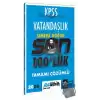 KPSS 2024 Vatandaşlık Son 100 lük Tamamı Çözümlü Sorular