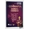 KPSS Coğrafya Tamamı Çözümlü 23 Bordo Deneme Sınavı