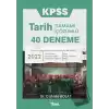 Kpss Tarih 40 Deneme Tamamı Çözümlü