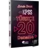 KPSS Türkçe Tamamı Çözümlü 20 Bordo Deneme Sınavı