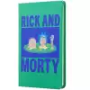 Mabbels Sert Kapak Lastikli Mini Defter Rick And Morty Yeşil 80 Yp 9X14 Dft-388371