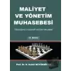 Maliyet ve Yönetim Muhasebesi (Ciltli)