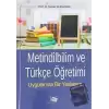 Metindilbilim ve Türkçe Öğretimi