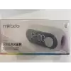 Mikado Md-W7 1200Mah 5W Beyaz Bluetooth-Aux-Derece-Usb-Fm Double Alarmlı Saat Speaker Speaker