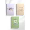 Motto Pvc Kaplı 3 Lü Defter