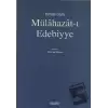 Mülahazat-ı Edebiyye