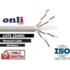 Onli Er-6002 U-Utp 23 Awg Cca Cu 500 Metre Cat6 Kablo