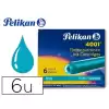 Pelikan Dolma Kalem Kartuşu Küçük Turkuvaz 6 Lı 4001