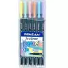 Pensan Fineliner 6 Lı Pastel Pvc Kutu 6200