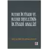 Refah İktisadı ve Refah Devletinin İktisadi Analizi