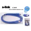 S-Link Sl-3040 1.5Mt Usb 3.0 Mavi Yazıcı Kablosu