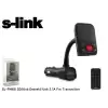 S-Link Sl-Fm65 Hafızasız Mp3 Transmıtter 2.1A Usb Şarj Portlu Usb Micro Sd Kart Destekli Kumandalı