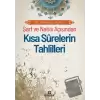 Sarf ve Nahiv Açısından Kısa Surelerin Tahlilleri