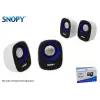 Snopy Sn-120 Beyaz Mavi Usb Speaker