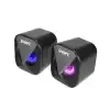 Snopy Sn-83U 2.0 Mini Led Işıklı 2Wx2Ch Siyah Usb Gaming Speaker Hoparlör