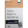 Sosyal, Beşeri Ve İdari Bilimler Temel Alanında Akademik Çalışmalar - XVI