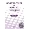 Sosyal Yapı ve Sosyal Değişme