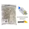 Speed Sp-U100 D Cat6 100 Adet Rj45 Konnektör Delikli Yeni Nesil