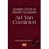 Standart Türkçe ve Standart Çuvaşçada Ad Yan Cümleleri