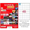 Tanex Laser Etiket 100 Yp 35X35 Mm Laser-Copy-Inkjet Tw-2348