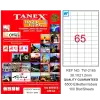 Tanex Laser Etiket 100 Yp 38X21 Mm Laser-Copy-Inkjet Tw-2165