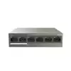 Tenda Tef1106P 6 Port 4 Port Poe+ 10-100 + 2 Port Uplink Switch Çelik Kasa Rack Mount