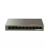 Tenda Tef1110P-8-102W 10 Port 8 Port Poe+ 10-100 + 2 Port 10-100-1000 Switch