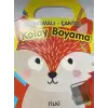 Tilki - Çıkartmalı-Çantalı Kolay Boyama