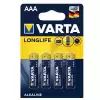 Varta Alkalin İnce Kalem Pil (Aaa) Long Life Extra 4 Lü