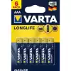 Varta Longlife 6 Lı İnce Aaa