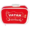 Vatan Masa Bayrağı Polyester 30X45 Vt102