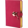 Vj Defter Hush Hush Kilitli 13X18 80 Gr 160 Yp Çizgili Fuşya 1330