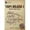 Yapı Bilgisi 1 / Ders Notları