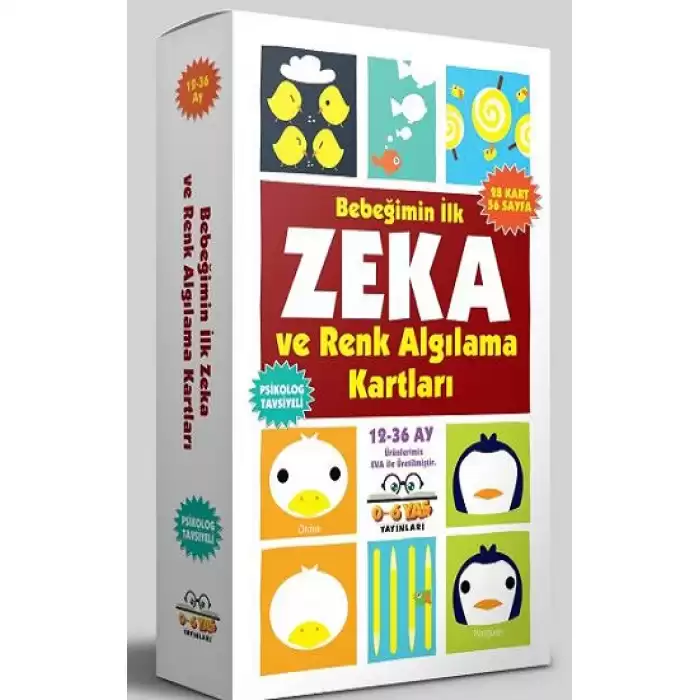 Bebeğimin İlk Zeka ve Renk Algılama Kartları 12-36 Ay