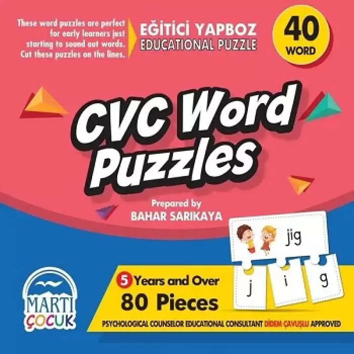 CVC Word Puzzles - Eğitici Yapboz