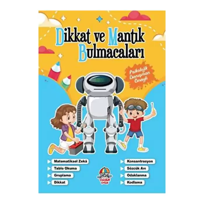 Dikkat Ve Mantık Bulmacaları Mavi Kitap