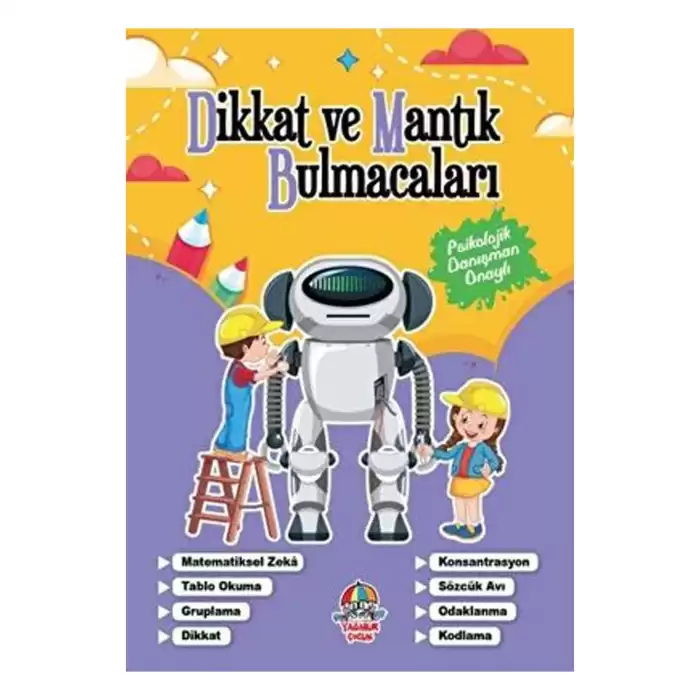 Dikkat Ve Mantık Bulmacaları Mor Kitap