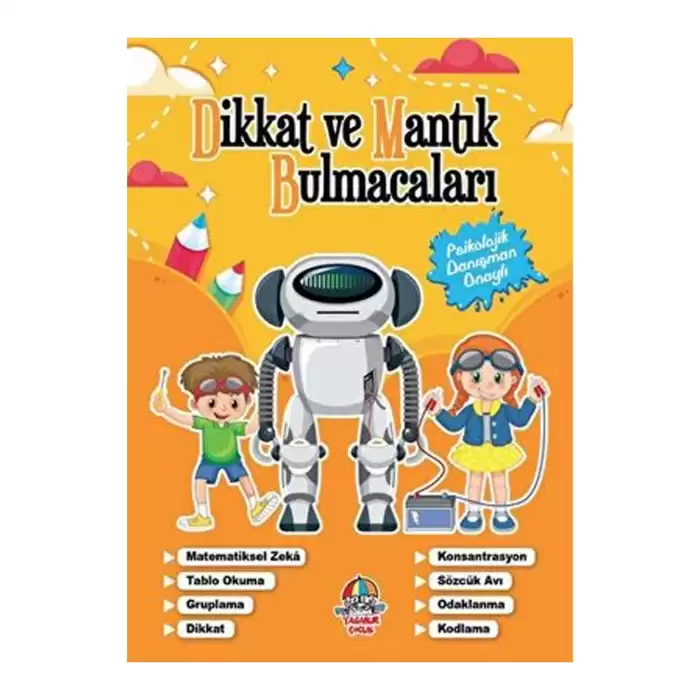 Dikkat Ve Mantık Bulmacaları Turuncu Kitap