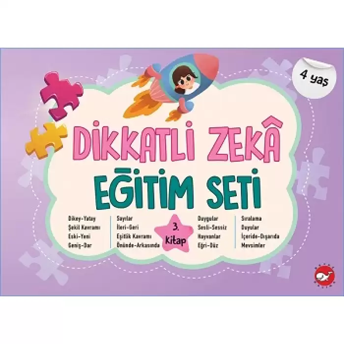 Dikkatli Zeka Eğitim Seti 3. Kitap (4 Yaş)