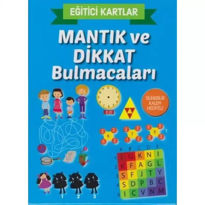 Mantık ve Dikkat Bulmacaları - Eğitici Kartlar