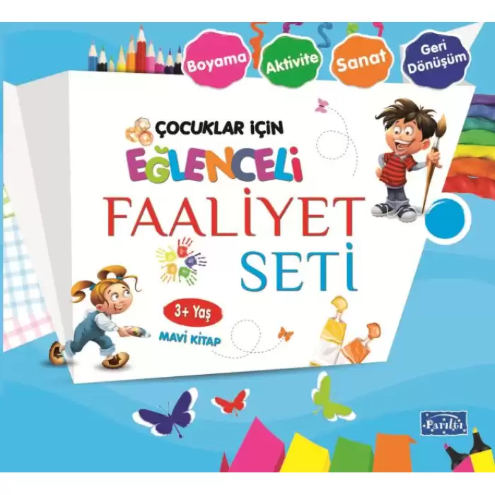 Eğlenceli Faaliyet Seti - Mavi Kitap - 3+ Yaş