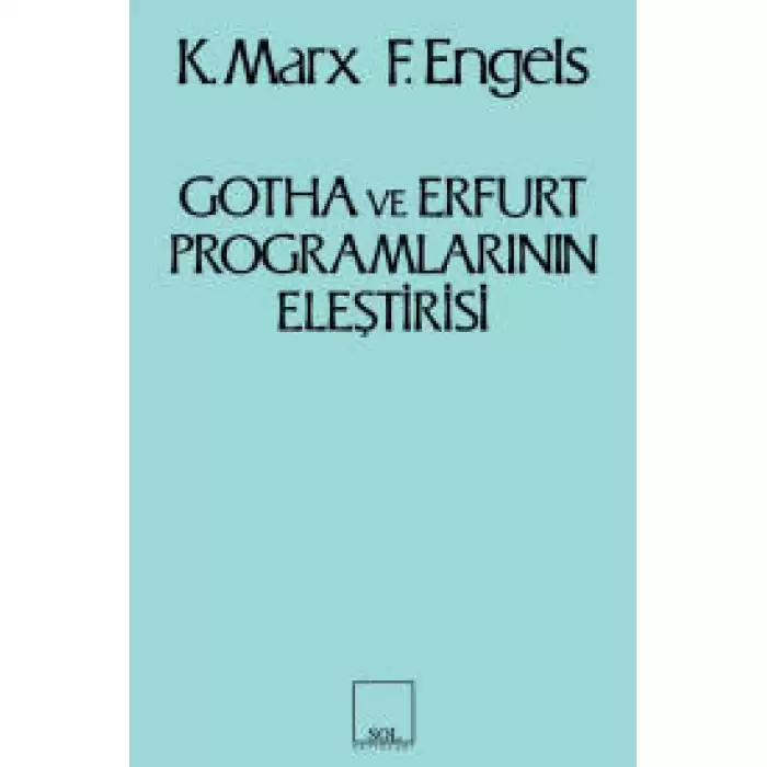 Gotha ve Erfurt Programlarının Eleştirisi